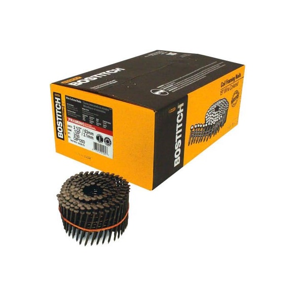 Dewalt Collated Framing Nail, 21/2 in L, 15 Degrees C8P120D Zoro